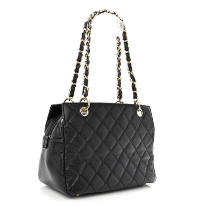 Chanel Caviar Quilted Petit Timeless Tote PTT Black 3 of 10