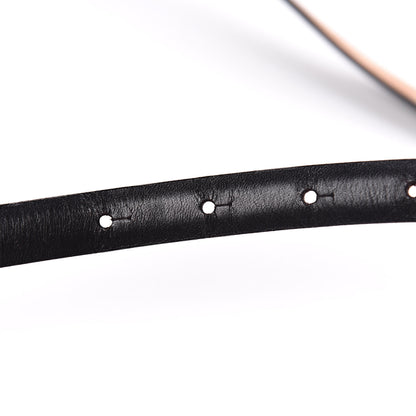 Gucci Calfskin Horsebit Skinny Belt 90 36 Black 4 of 10
