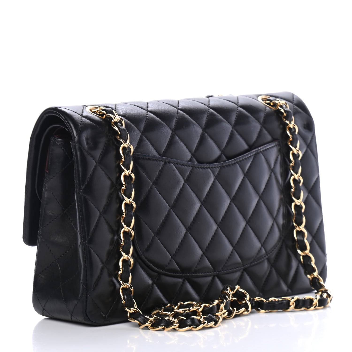 Chanel Lambskin Quilted Medium Double Flap Black 2 of 4