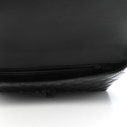 Chanel Patent Calfskin Quilted Reissue 2.55 Clutch So Black 5 of 8