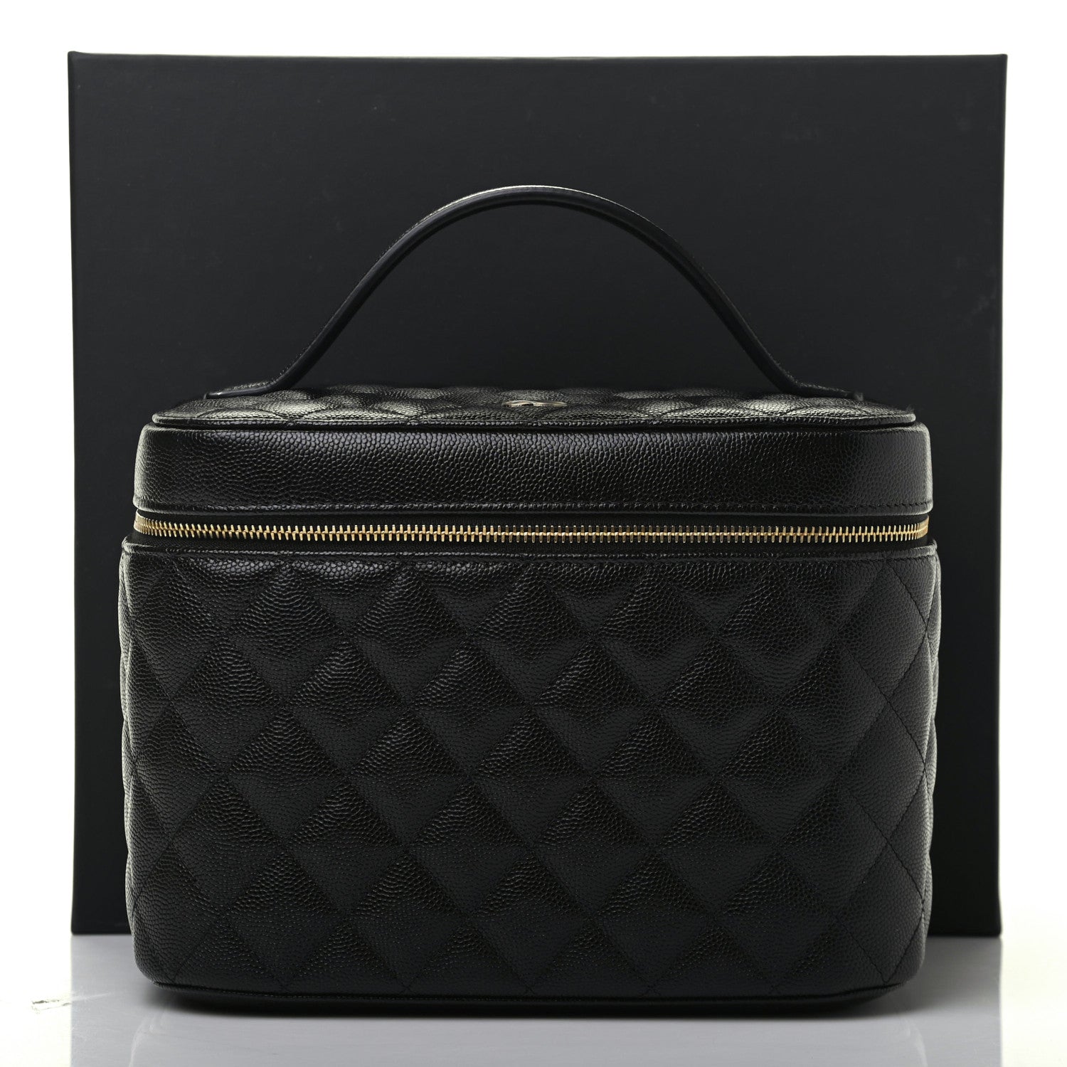 Chanel Caviar Quilted Large Vanity Pouch Black 10 of 14