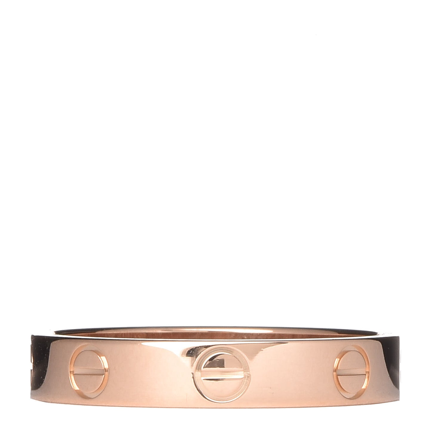 18K Pink Gold 3.5mm LOVE Wedding Band Ring 56 7.5