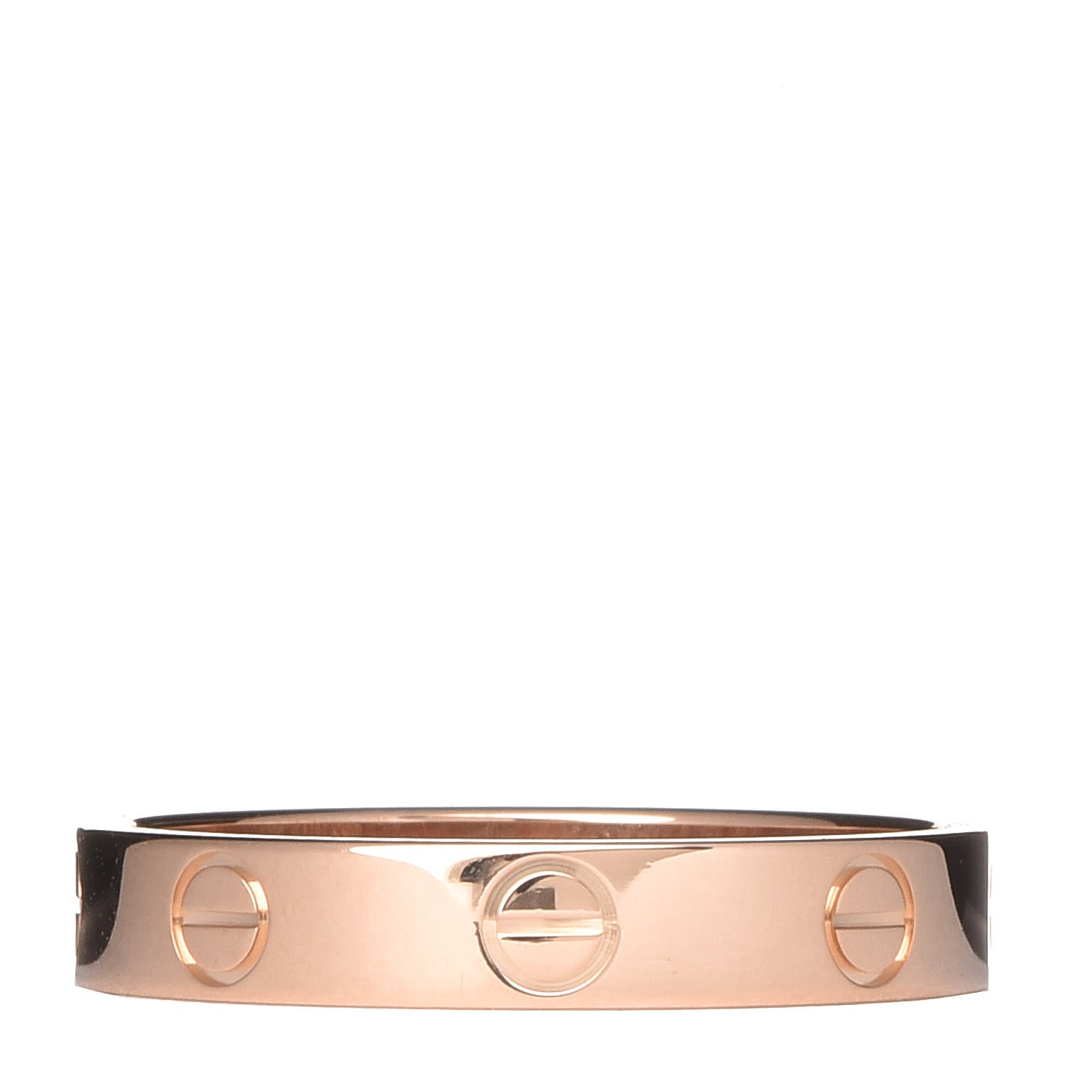 Cartier 18K Pink Gold 3.5mm LOVE Wedding Band Ring 56 7.5 3 of 5