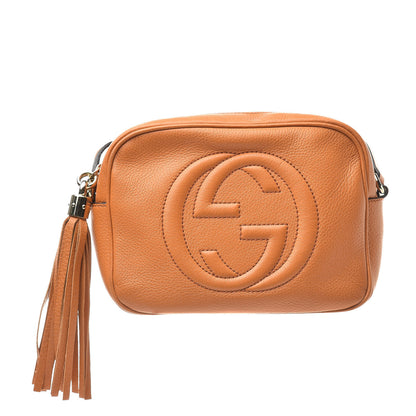 Gucci Pebbled Calfskin Small Soho Disco Bag Curcuma 1 of 12