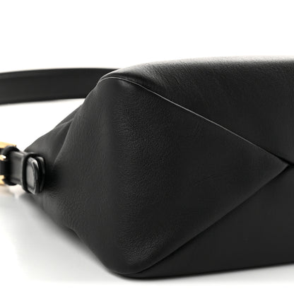 Prada Soft Calfskin Large Aimée Shoulder Bag Black 9 of 10