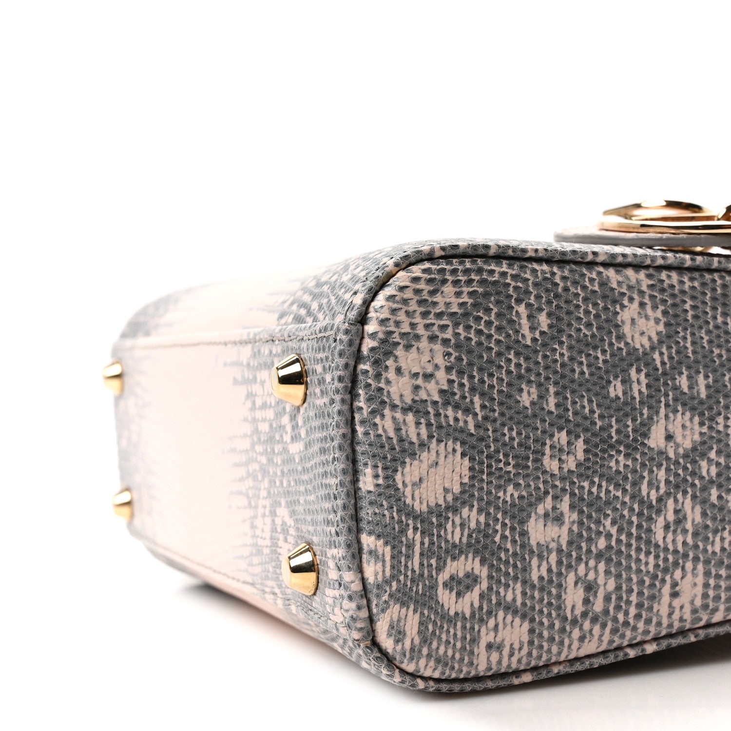 Christian Dior Lizard Ombre Mini Lady Dior Light Pink 1831541