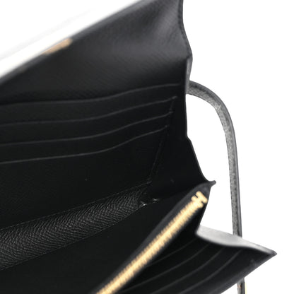 Hermes Epsom Kelly Longue Wallet Black 5 of 11