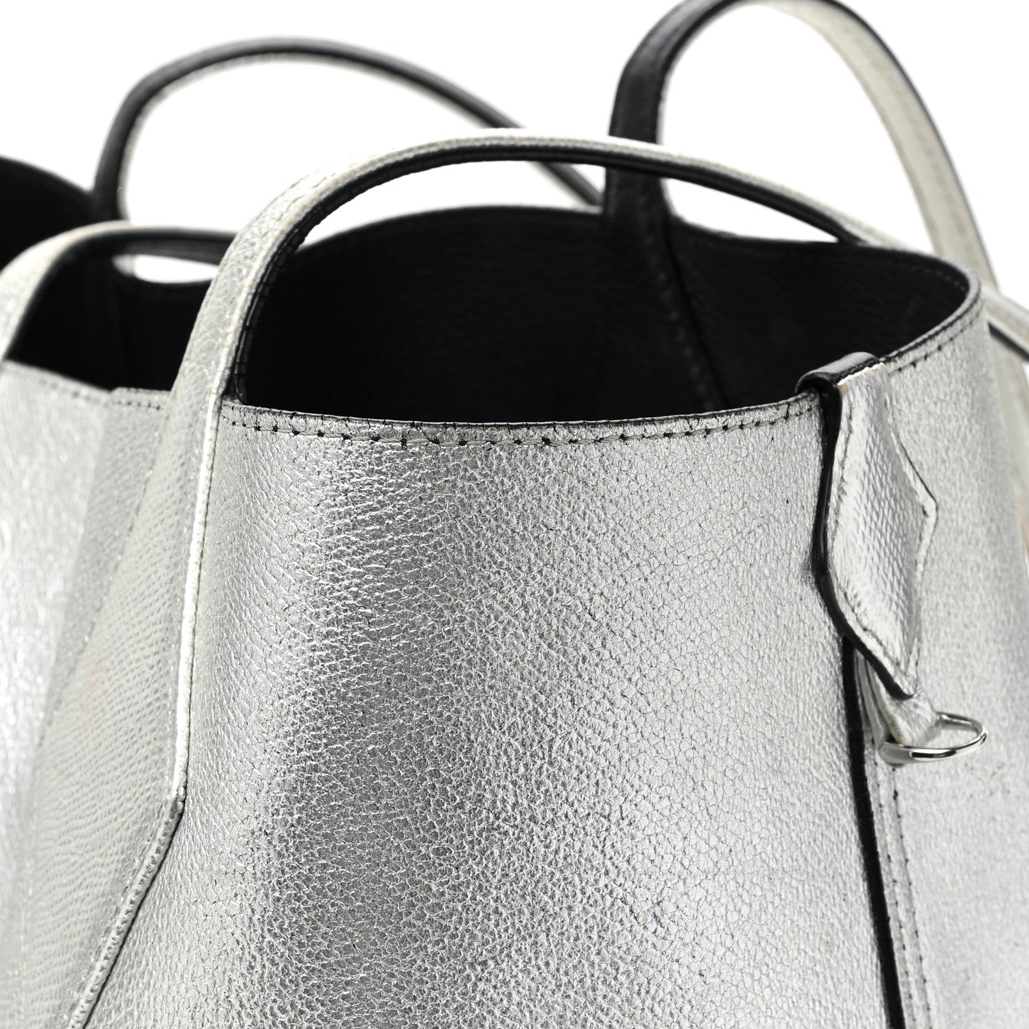MCM Grained Calfskin Medium Yris Shopper Tote Black 32 of 34