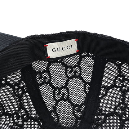 Gucci Mesh GG Monogram Shivali Baseball Hat M Black 8 of 10