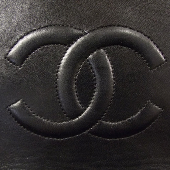 Lambskin Quilted Flap Black