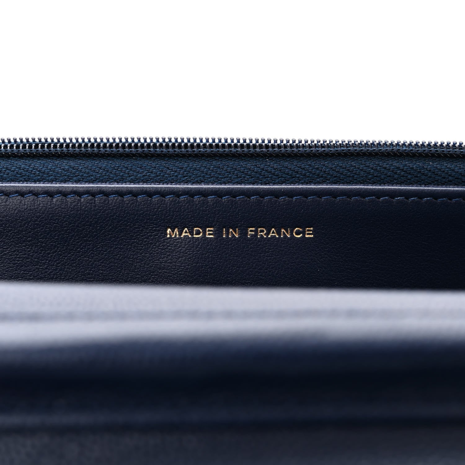 Chanel Caviar Quilted Wallet on Chain WOC Navy Blue 7 of 11