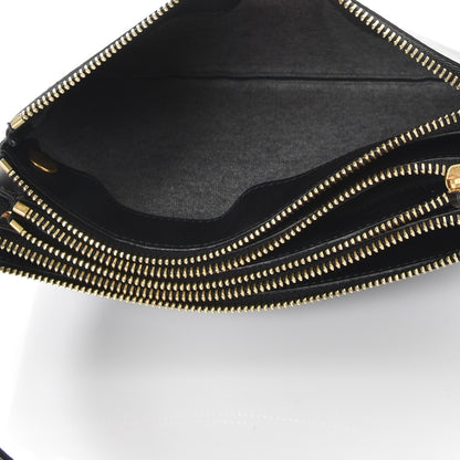 Celine Lambskin Small Trio Crossbody Bag Black 7 of 12