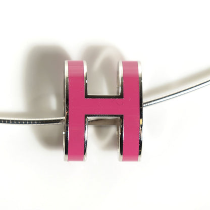Hermes Palladium Pop H Pendant Necklace Rose Indien 3 of 7