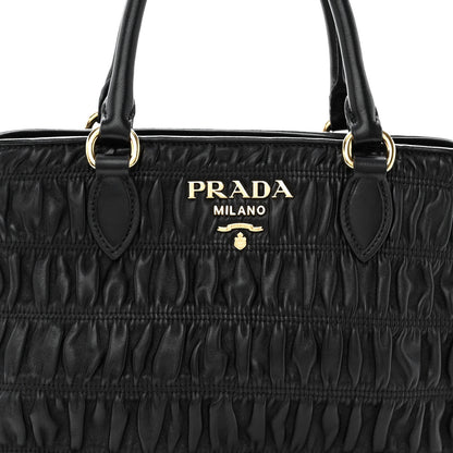 Prada Nappa Gaufre Tote Black 7 of 9