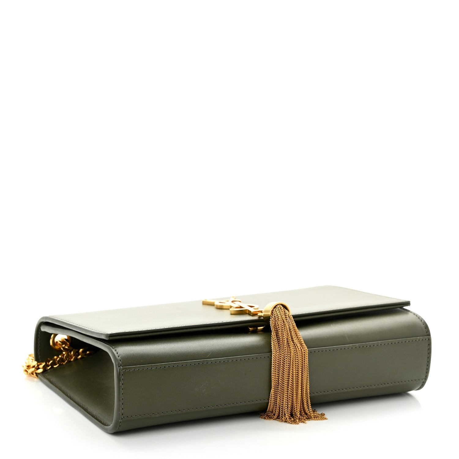 Saint Laurent Smooth Calfskin Medium Classic Monogram Kate Tassel Satchel 4 of 12