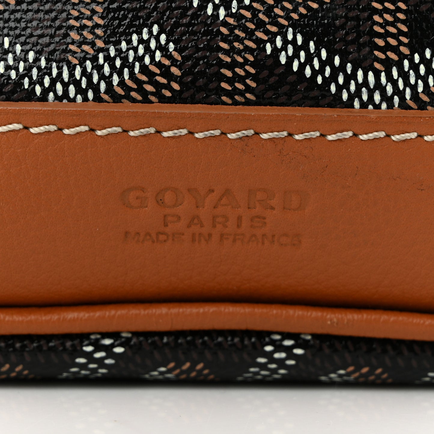 Goyardine Petit Flot Bucket Bag PM Black Gold