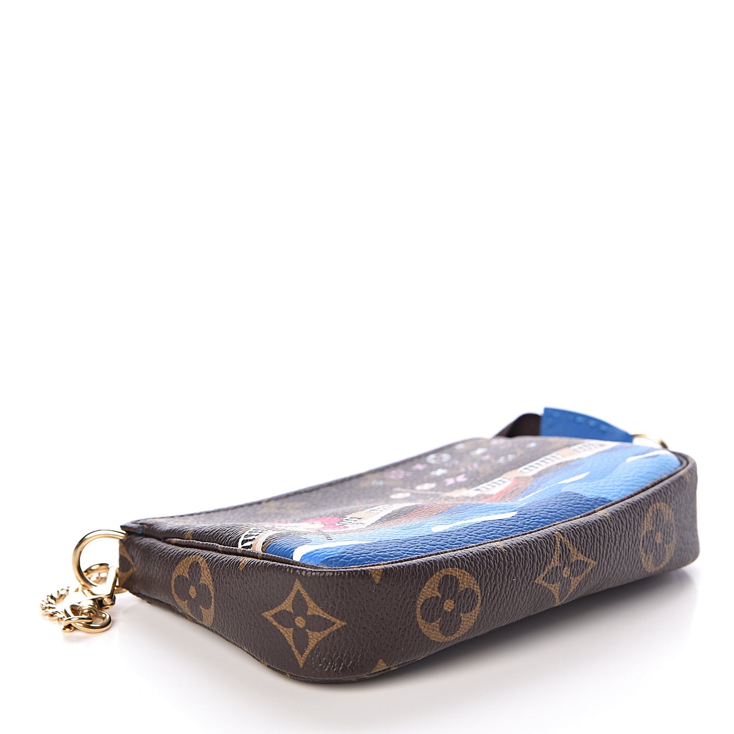 Monogram 2019 Christmas Animation Mini Venice Pochette Accessories Blue