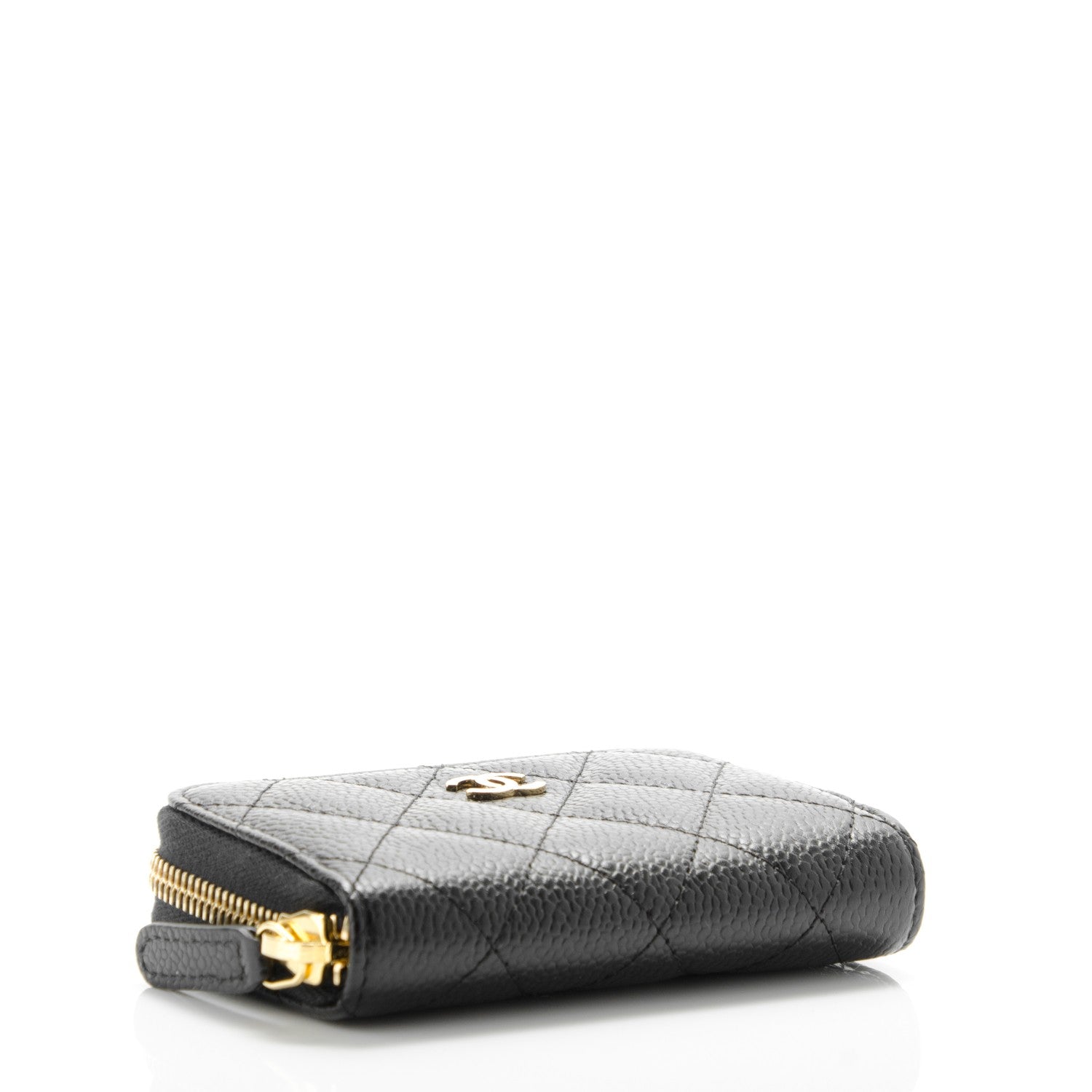 Chanel Caviar Quilted Zip Coin Purse Black 4 of 7