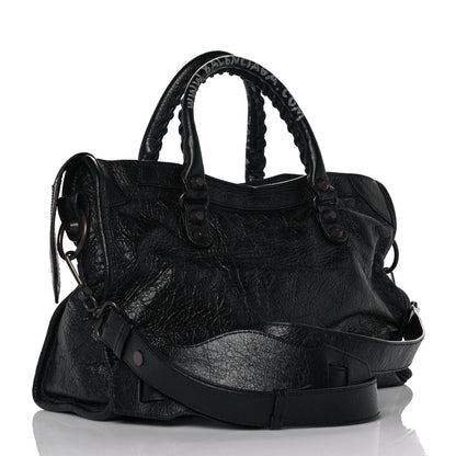 Balenciaga Agneau Classic Hardware Graffiti Handles S City Black 3 of 11