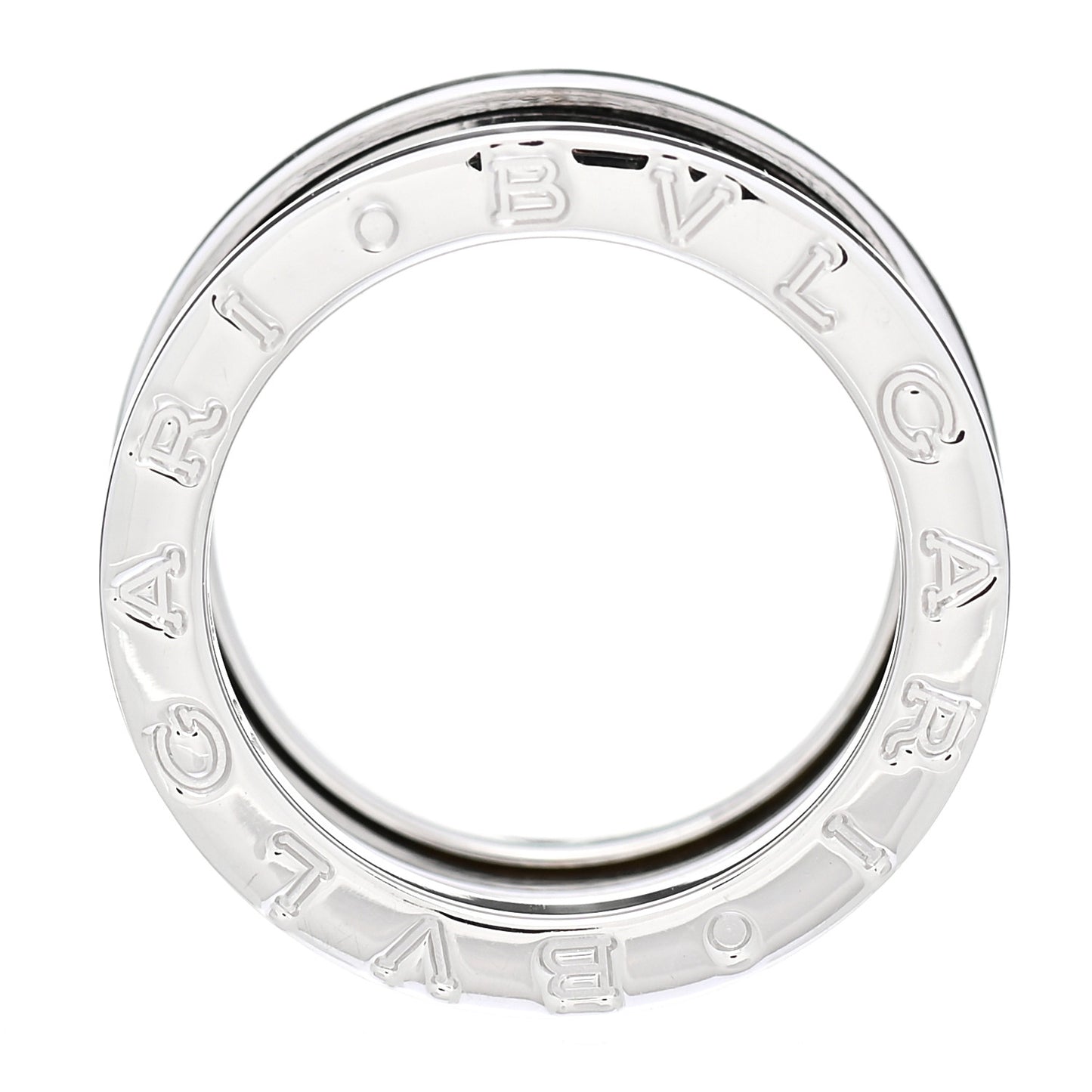 18K White Gold B.Zero1 Three-Band Ring 49 4.75