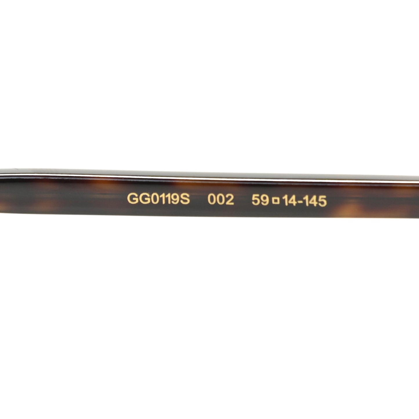 Acetate Aviator Sunglasses GG0119S/S Tortoise