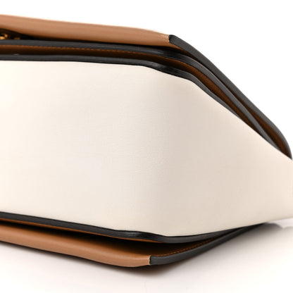 Celine Shiny Smooth Calfskin Medium Frame Shoulder Bag Tan Optic White 10 of 10