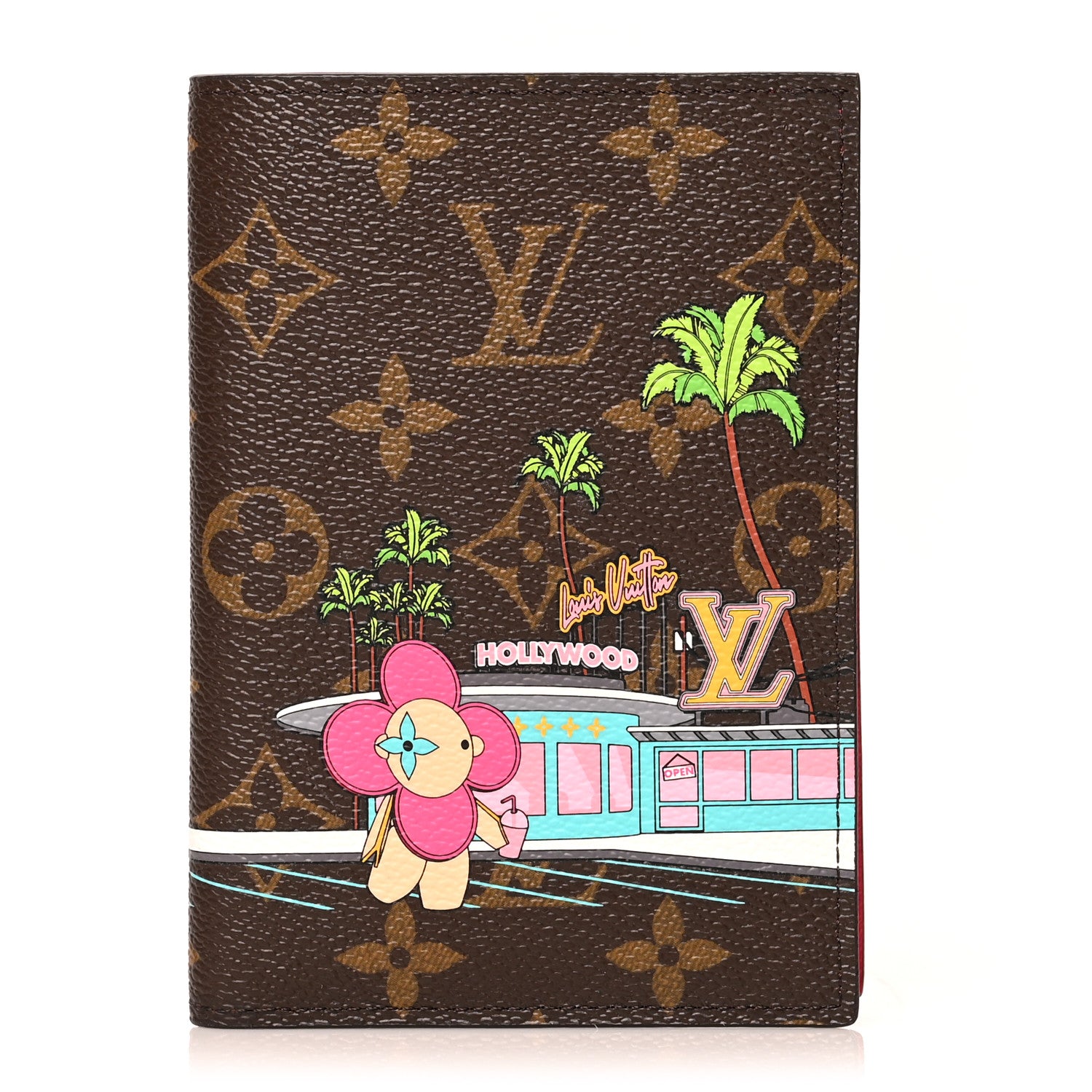 Louis Vuitton Monogram 2021 Christmas Animation Hollywood Passport Cover Fuchsia 2 of 9