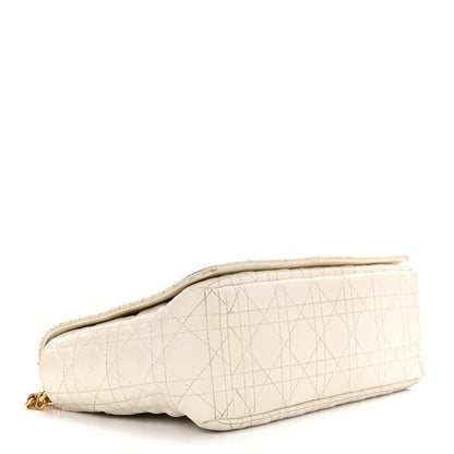 Christian Dior Grained Calfskin Cannage Large Caro Bag Latte 4 of 12