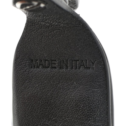 Valentino Garavani Calfskin Crystal Macro Rockstud Bracelet Black 4 of 9