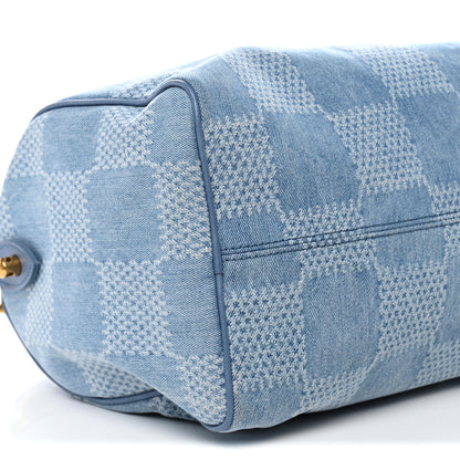 Louis Vuitton Damier Denim 3D Speedy Bandouliere 30 Denim Blue 9 of 10
