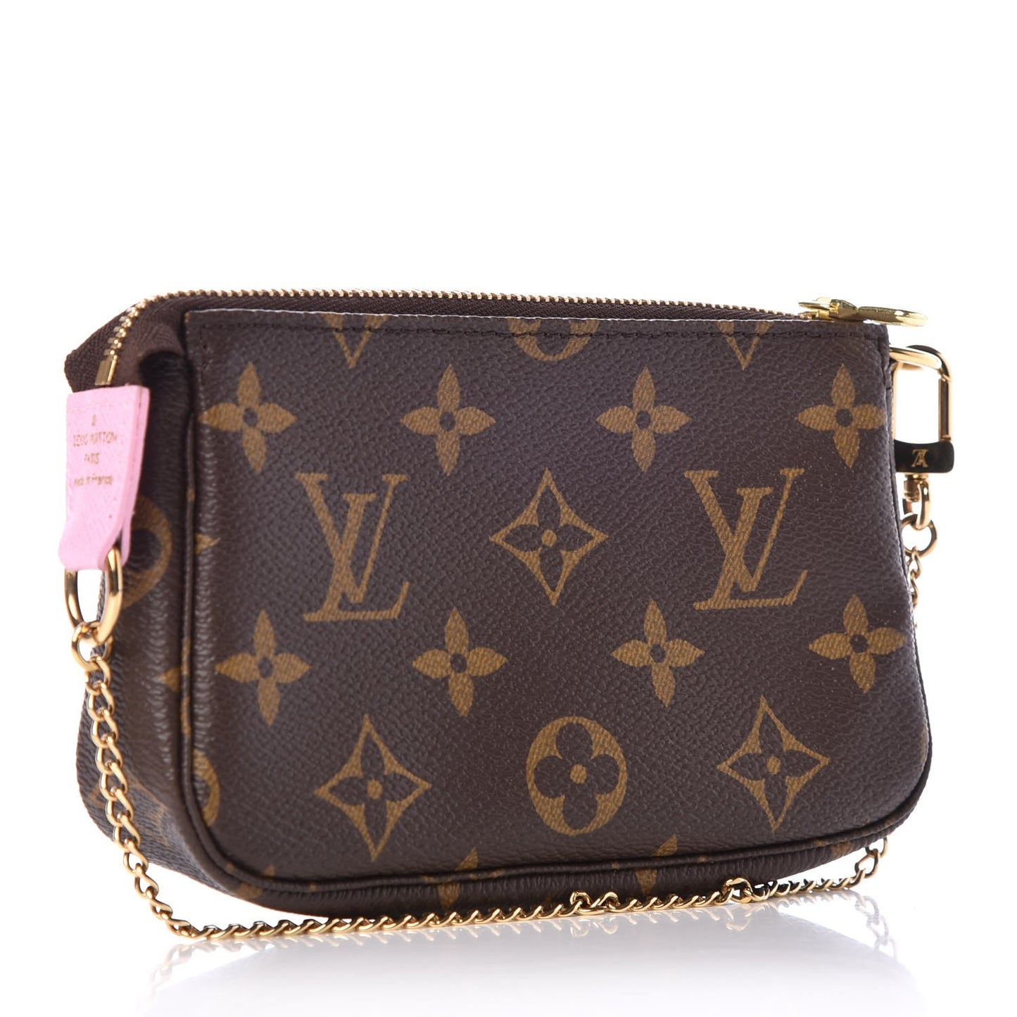 Monogram 2016 Christmas Animation Mini Pochette Accessories Rose Ballerine