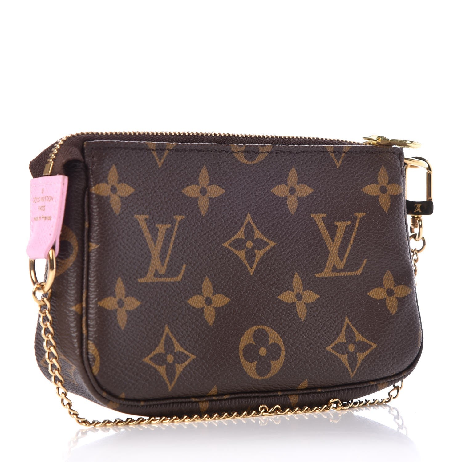 Louis Vuitton Monogram 2016 Christmas Animation Mini Pochette Accessories Rose Ballerine 3 of 8