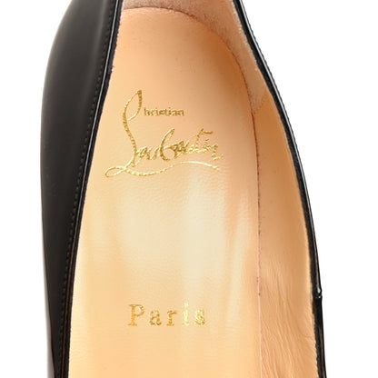 Christian Louboutin Patent Lady Peep 150 Pumps 38.5 Black 9 of 9