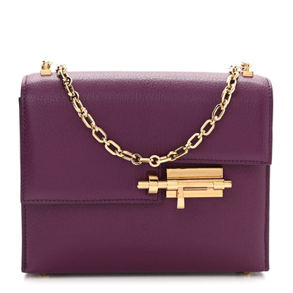 Hermes Chevre Chamkila Mini Verrou Chaine Bag Anemone 1 of 10