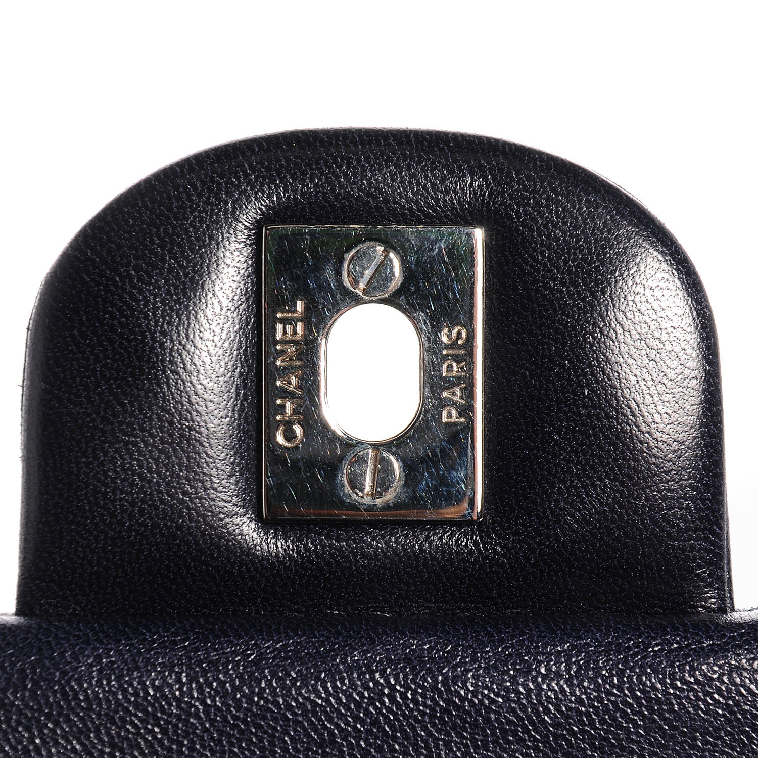 Chanel Lambskin Medium Double Flap Navy 5 of 8