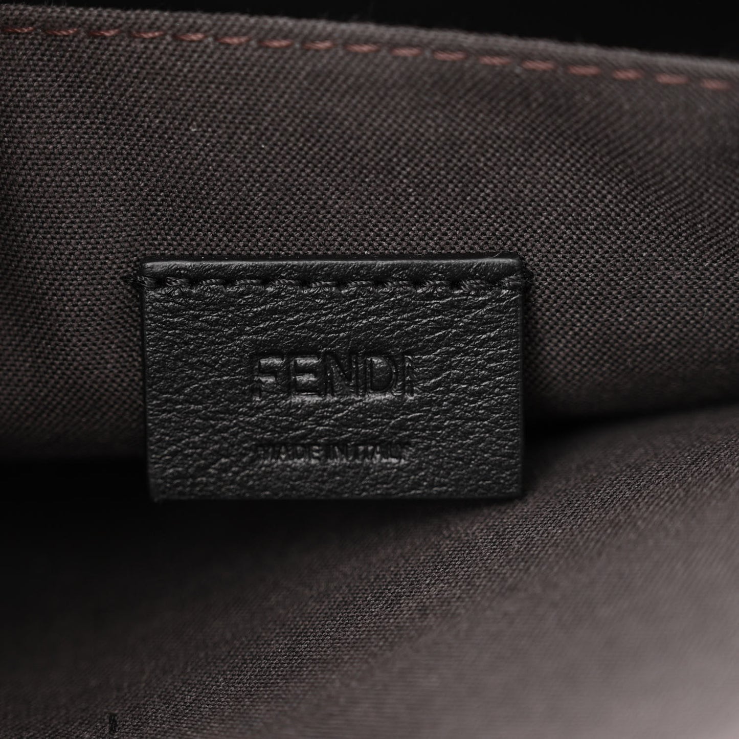 Vitello Soft F is Fendi Bi-Color FF 1974 Embossed Envelope Wallet On Chain with Pouches Maya Black