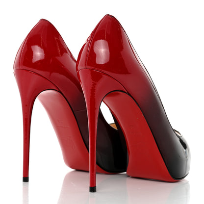 Christian Louboutin Patent Degrade New Very Prive 120 Pumps 36 Black Red 4 of 7