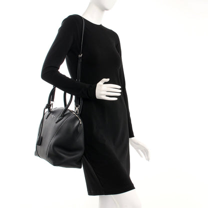 Louis Vuitton Veau Cachemire Soft Lockit MM Black 2 of 9