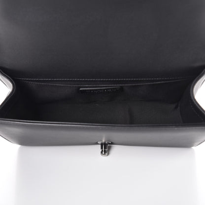 Chanel Calfskin Chevron Quilted Medium Boy Flap Black 5 of 8