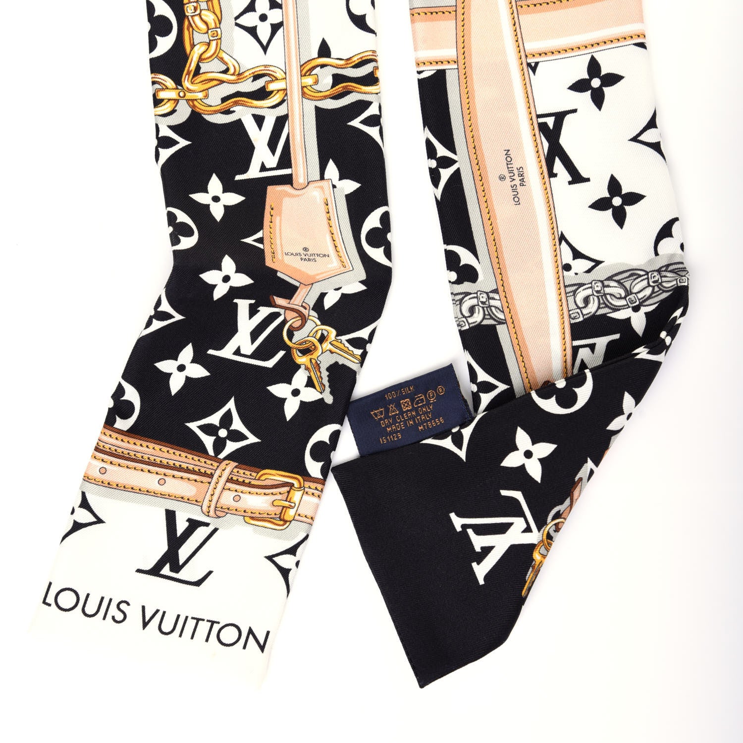 Louis Vuitton Silk Monogram Confidential Bandeau Black 5 of 5
