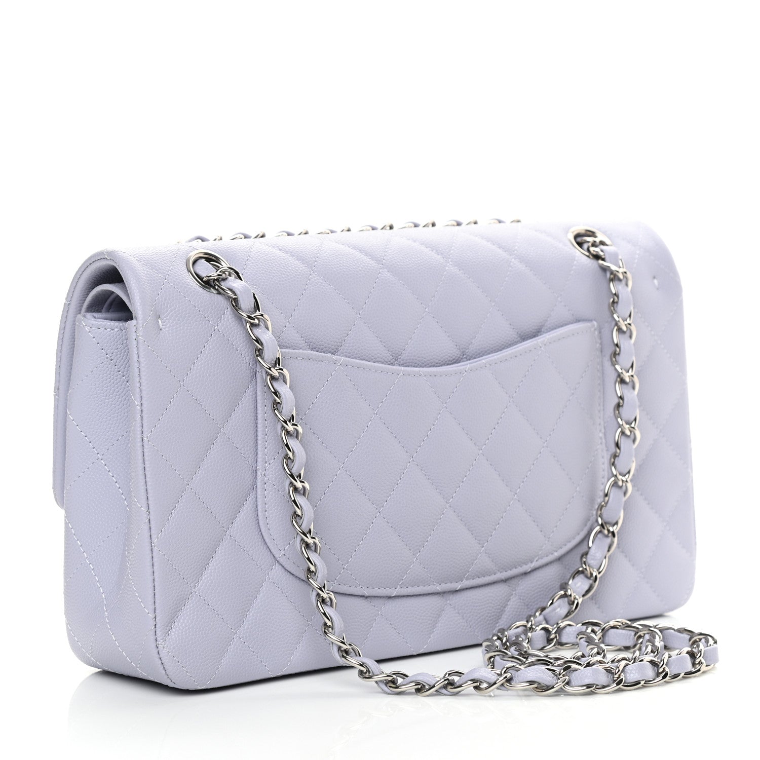 Chanel Caviar Quilted Medium Double Flap Light Purple 2 of 10