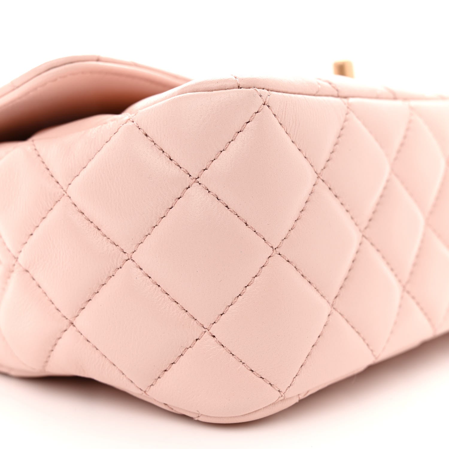 Chanel Lambskin Quilted Mini Top Handle Flap Pink 9 of 11
