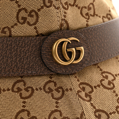 Gucci Monogram Textured Dollar Calfskin GG Jago Bucket Hat L Cacao Beige 11 of 11