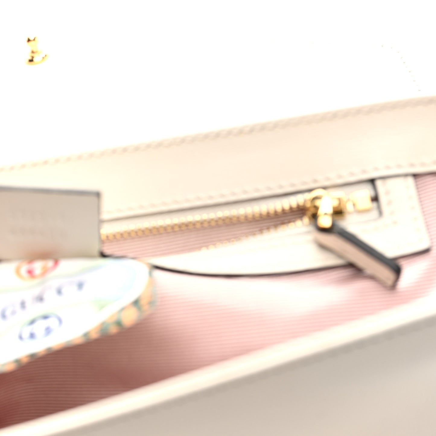 Vitello Palmellato Lux Crystal Medium Rajah Shoulder Bag Mystic White Multicolor