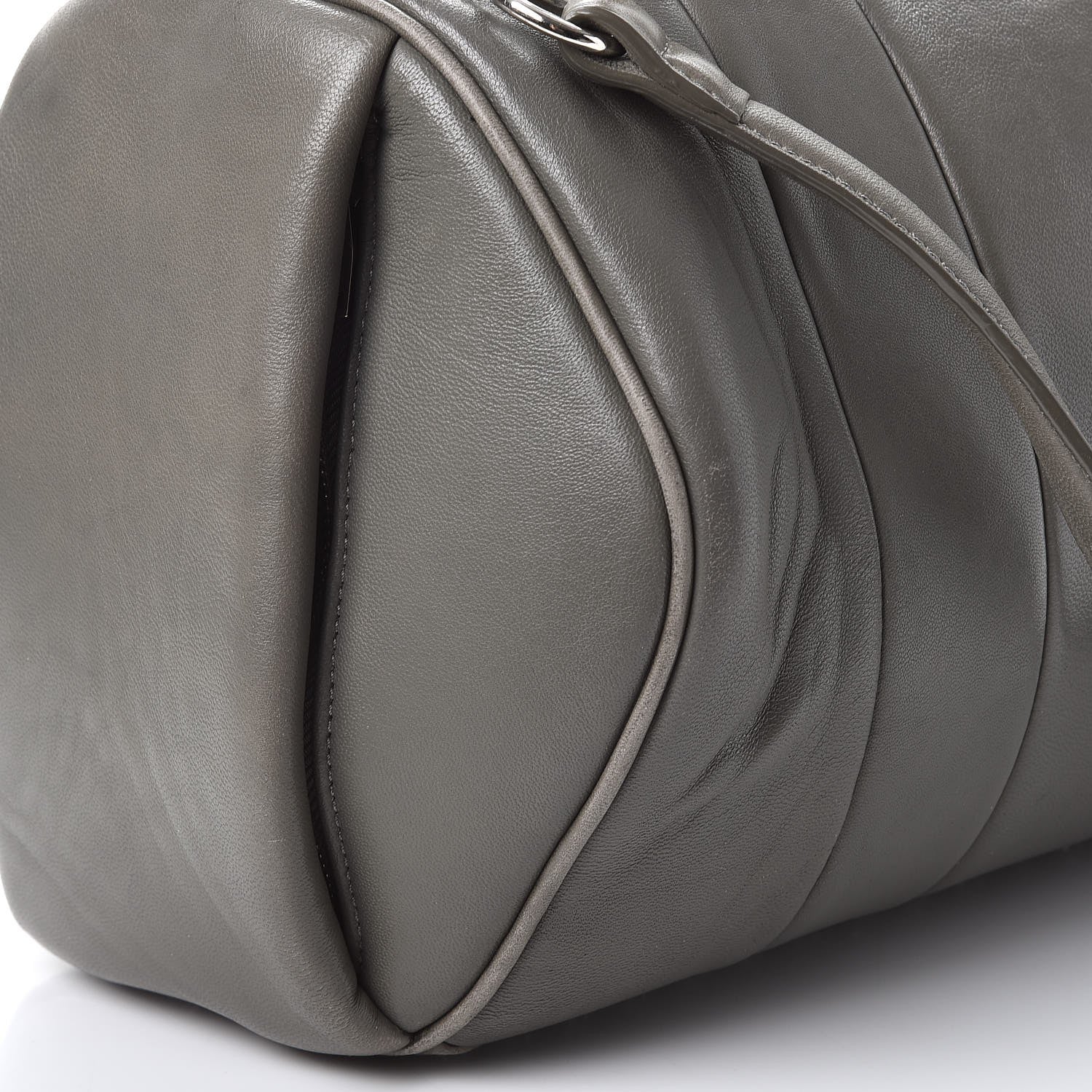 Alexander Wang Lambskin Rocco Gray Silver Clear Hardware 10 of 15