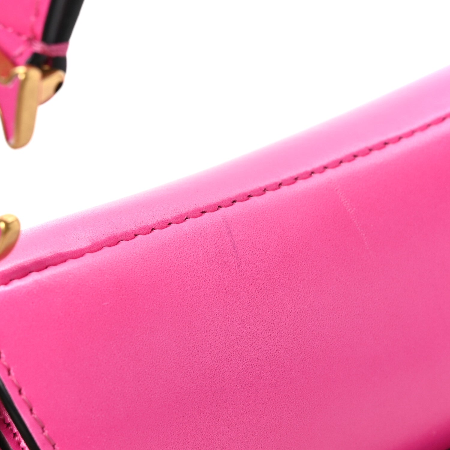Christian Dior Supple Calfskin Mini Saddle Bag With Strap Passion Pink 11 of 11