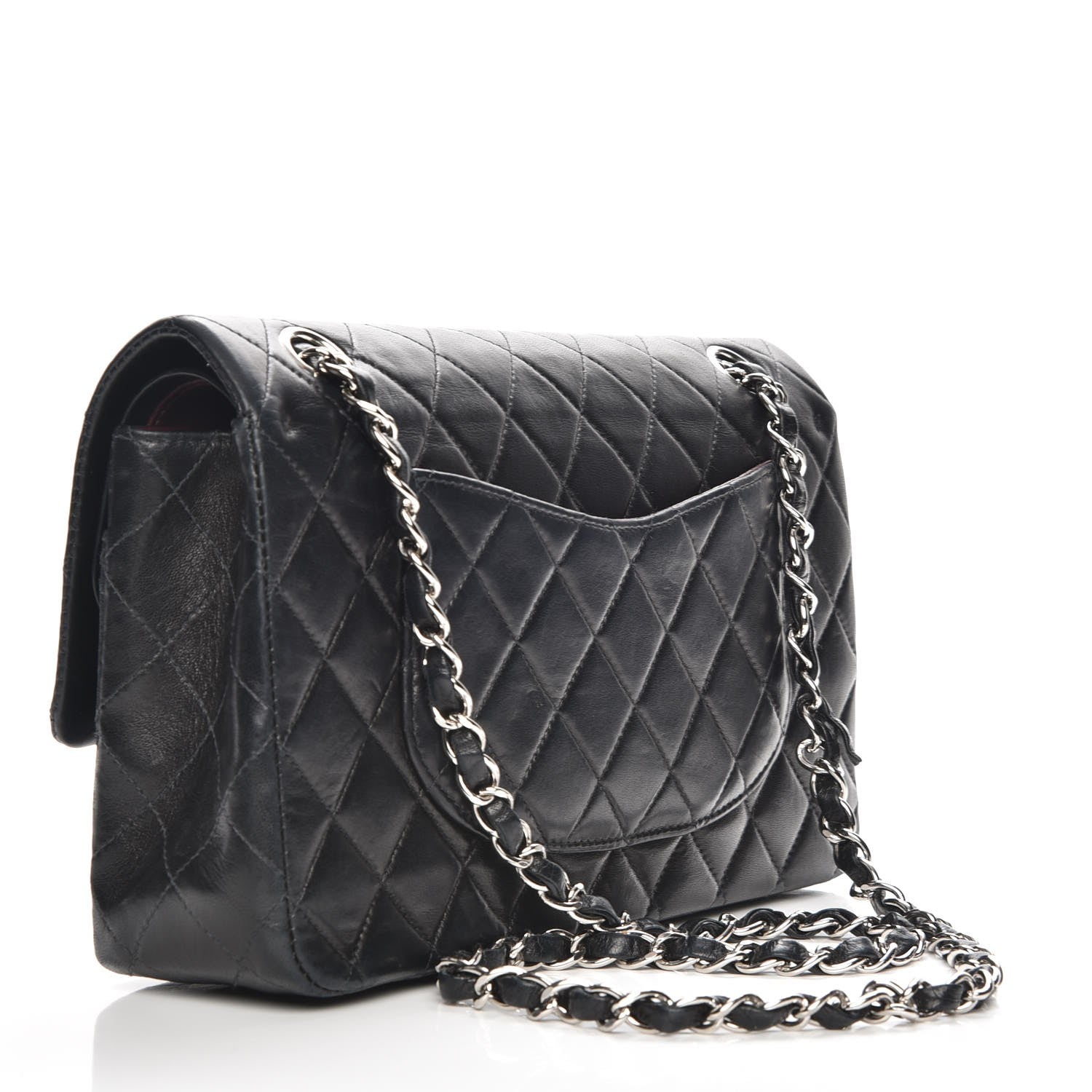 Chanel Lambskin Quilted Medium Double Flap Black 3 of 7