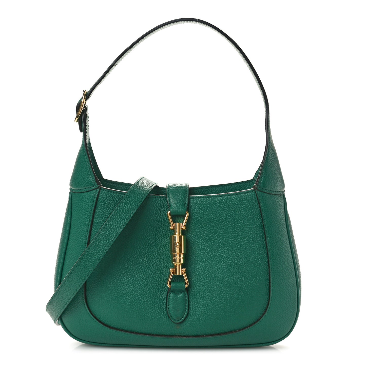 Boarded Dyana Lux Calfskin Small Jackie 1961 Hobo Emerald