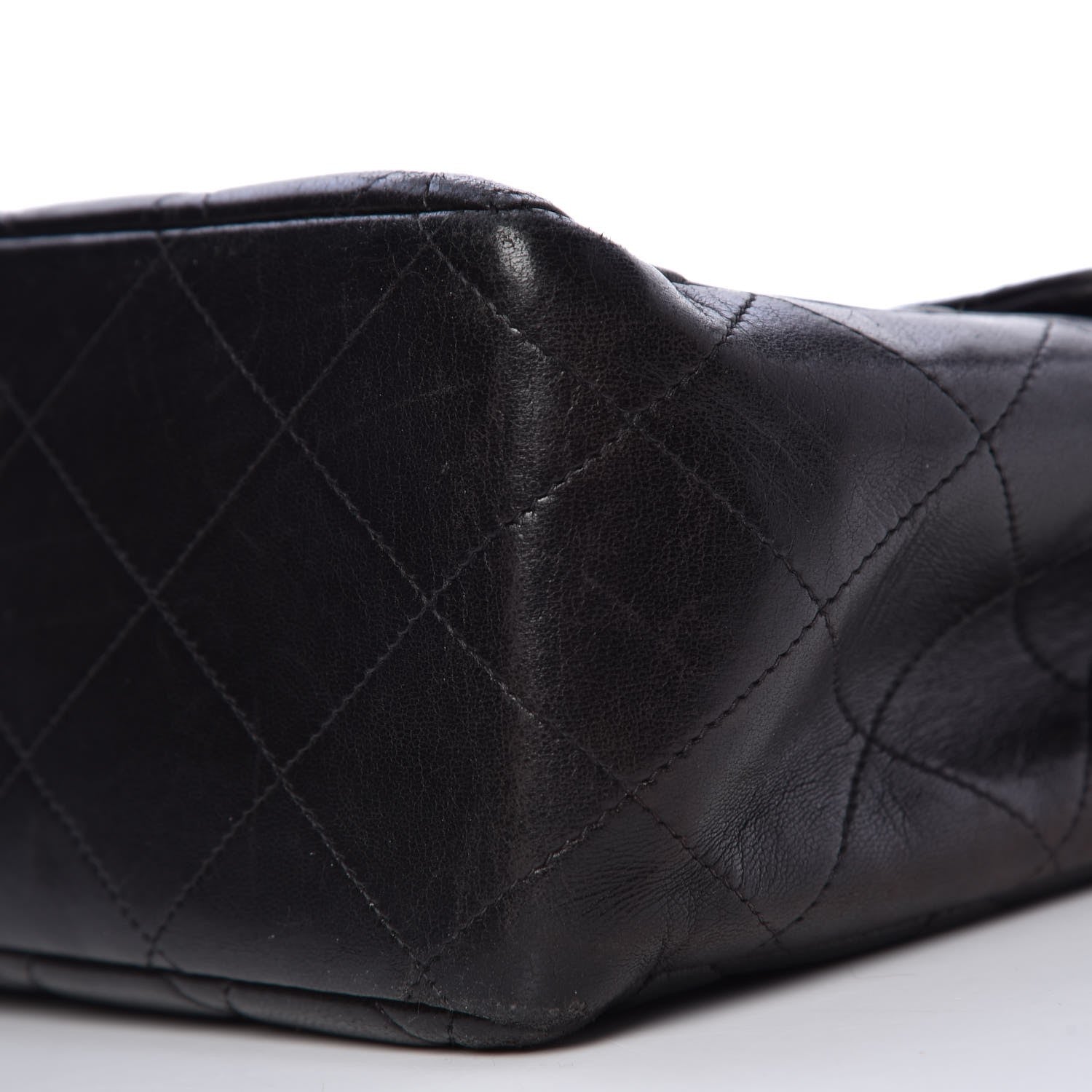 Chanel Lambskin Quilted Jumbo Single Flap Black 12 of 12