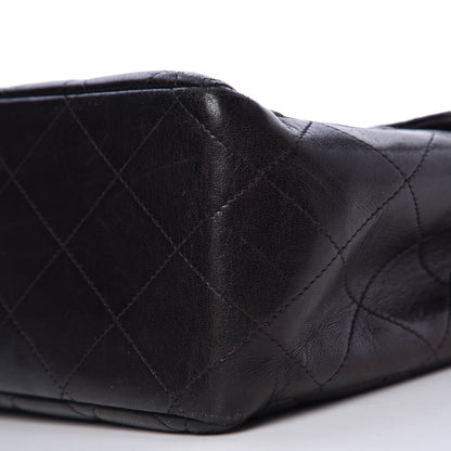 Chanel Lambskin Quilted Jumbo Single Flap Black 12 of 12